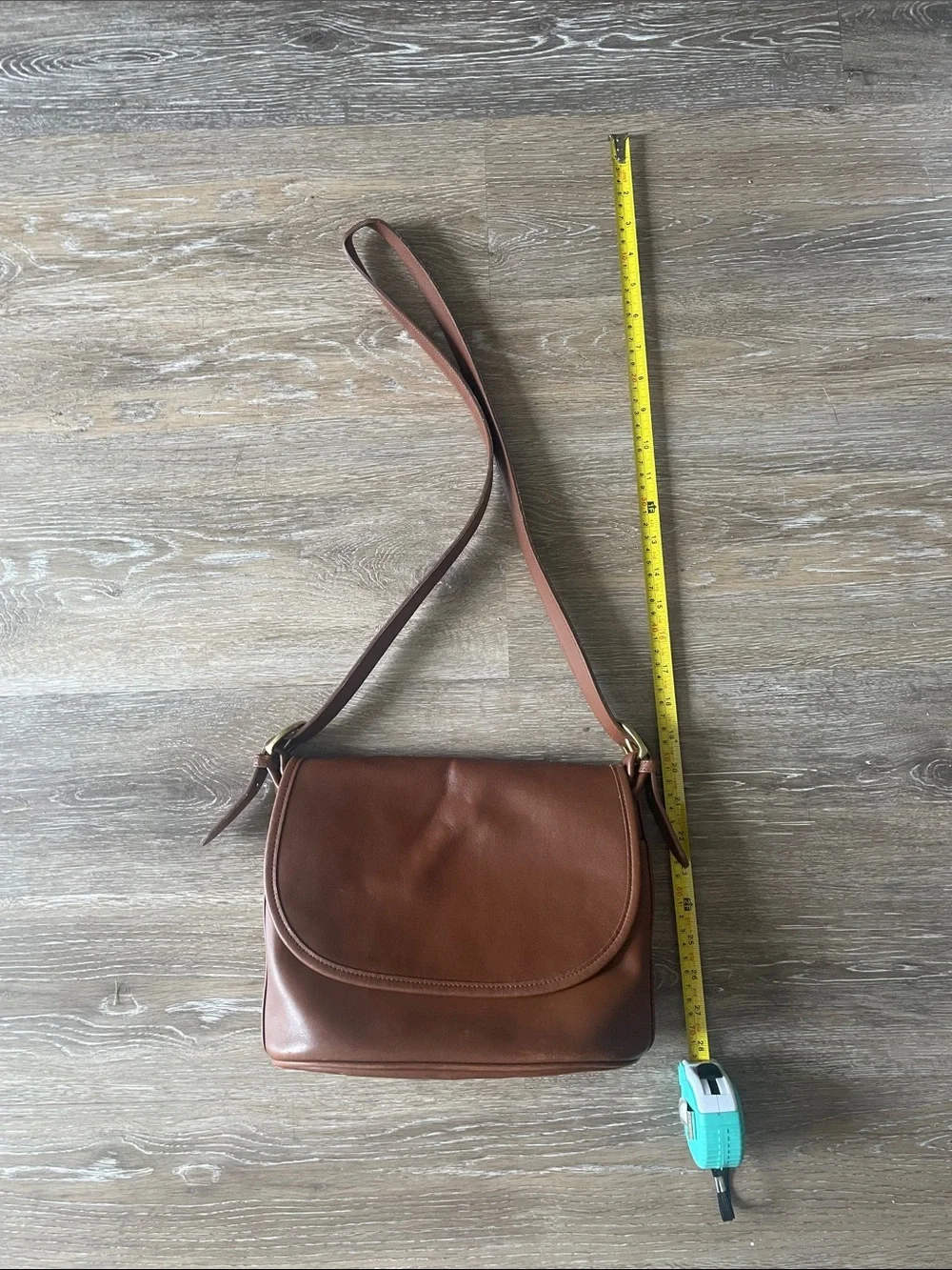 Coach Patricia Leather Crossbody Bag - Smooth Saddle Brown
